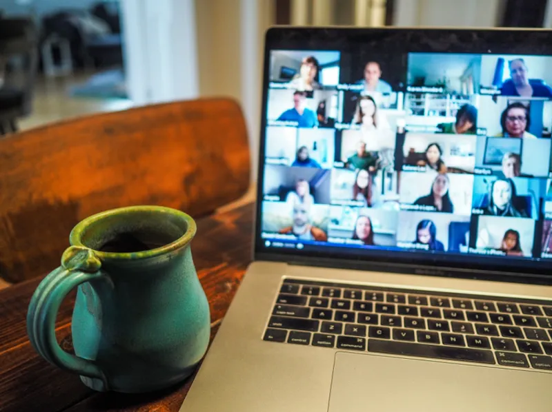 Picture of a safeguarding online meeting