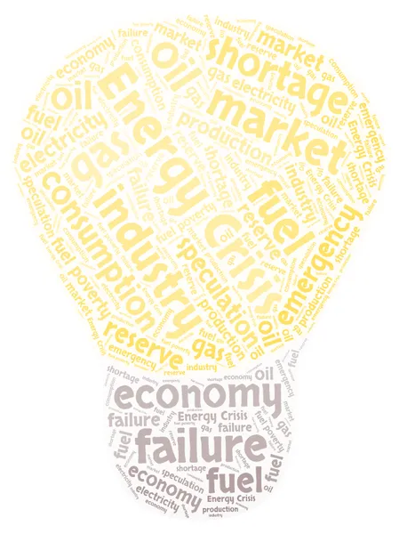 WordArt image depicting words related to the Energy Crisis